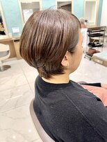 アッシュ 下北沢店(Ash) リュクスカラーの耳掛けショートボブ