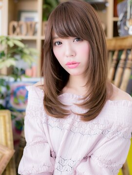 カバーヘア ブリス 川口(COVER HAIR bliss) 前下がりグレーベージュ小顔エアストレートc6川口20代30代40代