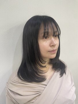 アオアクア バイ グルグル 小岩店(ao akua by GULGUL) 小岩/レイヤーカット/ダブルカラー/ブリーチなしカラー/顔周り