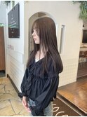 やわらかベージュブラウン × レイヤースタイル