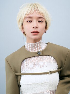 ガリカ 横浜(Gallica) 小顔ナチュラルマッシュショート/ハイトーンショートボブ