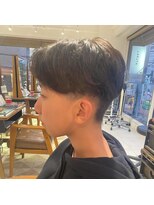 リボーン ビューティー リゾート 松戸店(re-born Beauty Resort)&nbsp;アッシュブラックダークアッシュベリーショートカルマパーマ