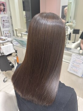 アヴァンス 深井店(AVANCE.) ブリーチなしミルクティー×髪質改善ストレート