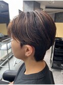 ダウンパーマ/メンズセンターパート