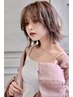 【垢抜け夏カラー】カット＋ハイライト＋全体カラー（白髪ぼかし可）￥16500