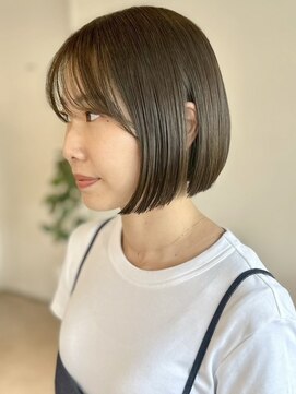 マッシュ チャヤマチ(MASHU chayamachi) 柔らか透明感カラー/ブリーチなし/オリーブブラウン/大阪梅田