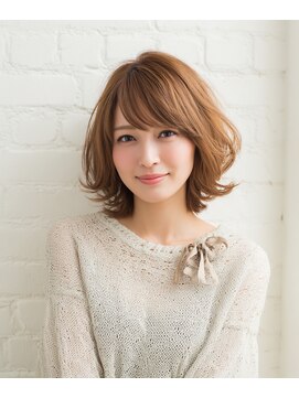 バグズ ヘアデザイン 桔梗が丘店(Baguz HAIR DESIGN) 大人可愛い外ハネミディボブ