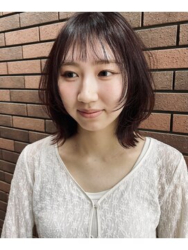 キー(kii) ボブ レイヤー 赤みブラウン