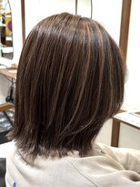 ルイ(ROUIS produced by LUCK 津田沼)&nbsp;ROUIS 津田沼 白髪ぼかしハイライト×ナチュラル