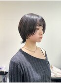レイヤーショートウルフカットハッシュカットブルーブラック