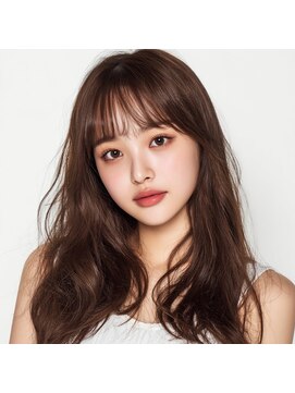 【透明感】小顔を叶える大人可愛い無造作ウェーブ