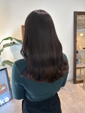 ロカ(roka) 艶々ブラウン／ダークブラウン