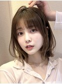 ボブディオリーブベージュ髪質改善縮毛矯正フェイスレイヤー