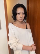 ベンジー オウン 代々木上原店(benji own)&nbsp;レイヤーボブ　ニュアンスパーマ