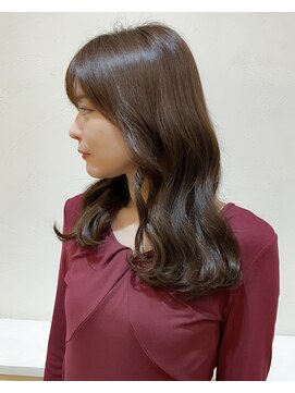 セットアップ 岡山北長瀬店(SET-UP) レイヤーカット髪質改善韓国ラテブラウンミルクティー