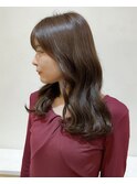 レイヤーカット髪質改善韓国ラテブラウンミルクティー