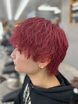 フリーラ 横浜(freera)&nbsp;メンズブリーチカラー/チェリーレッド