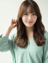 アッシュタカサキ(ash takasaki)&nbsp;20代30代40代髪質改善カラーモカブラウン艶感ロングパーマ