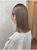【切りっぱなしボブ】グレージュ