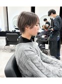 グレージュミルクティーショート
