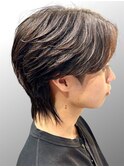 大分20代30代ウルフフェザーパーマ大人フェザー