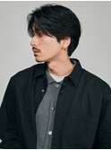 心斎橋フェザーパーマ毛流れセンターパートカルマパーマ強め40代