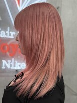 ボヤージュニケ(Voyage Nike)&nbsp;レイヤーカット×コーラルピンク