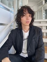 ブランコトレス 鏡島(BLANCO tres) リバースセンターパート/ニュアンスウルフ/ダウンバング/鏡島