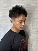 刈り上げアップバングショート