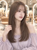 ウト(Uto)&nbsp;レイヤーカット/グレージュ/メテオ髪質改善/韓国風/京都四条烏丸