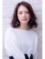 エルデ ナインズ ヘアー スタンド 川口店(elde 9's HAIR STAND)&nbsp;シルキーチョコレート＆プリカールの大人ガーリーモードヘア