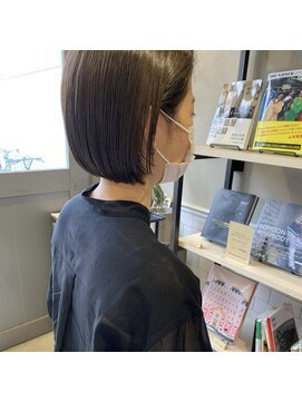 フェンヘアーアイス 中目黒(Fen.hair ici) ミニボブ　ベージュ　ラインカット