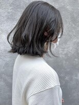 ニア 清澄白河(nir) 〈清澄白河 半個室〉レイヤーボブ/オリーブグレー