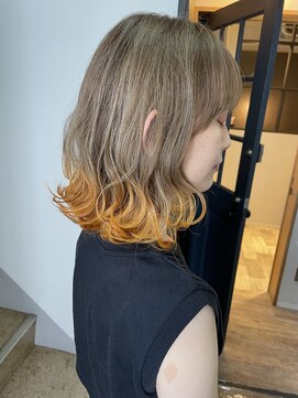 リルア 博多(LIRUA) オレンジの裾カラー