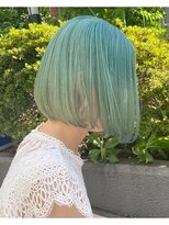 ロージアバイアルティナ(ROSIER by artina) ペールグリーン×ミントグリーン×クールショートボブ