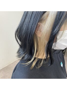 エイト 池袋店(EIGHT ikebukuro) ホワイトブロンドインナーカラー