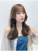 テラコッタ/韓国風ヨシンモリ/流れるレイヤー/前髪カール[銀座]