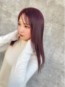 トゥービーコンティニュー(To Be Continued..) エアストレート/ピンクベージュ/シースルーバング/モーブカラー