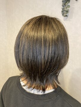 アフィックスヘア 新小岩(affix hair) ハイライト×ウルフカット