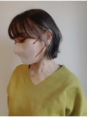 フェイスフレーミングインナーカラーボブスタイル