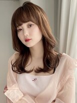 フォルテリノ ナゴヤ(FORTE Lino)&nbsp;韓国前髪顔まわり×ショコラアッシュふんわりカール【髪質改善】