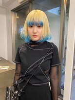 レコ 渋谷(LECO)&nbsp;抜きっぱなしホワイトブロンド×ミントブルー