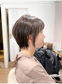 コンパクトショートボブ 大人可愛い