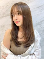 ロンド エスポワール 錦糸町(Lond espoir)&nbsp;〇韓国前髪ザクザクレイヤーピンクベージュシースルーバング