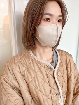 アントワープヘアー(Antwerp hair) ミルクティーベージュカラー/ボブ