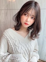 ショート ボブ インナーカラー 韓国風41106