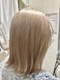 ミュー(Myu.)の写真/トレンドのハイトーンもケアカラーでダメージレスに手触り良く上品な仕上がりに◇[ヘナカラーも取り扱い◎]