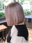 ミディアムボブショート顔周りレイヤーくびれミディ_ba544541