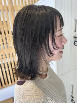 アンバイヘアー 蘇我店(and by hair) 顔周りレイヤースタイル