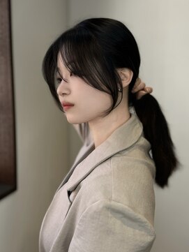 マレン(MAREN) フェイスフレームカット/地毛風スモークグレー